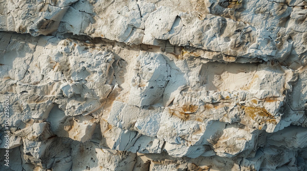 Fototapeta premium A close-up of a textured rock face.