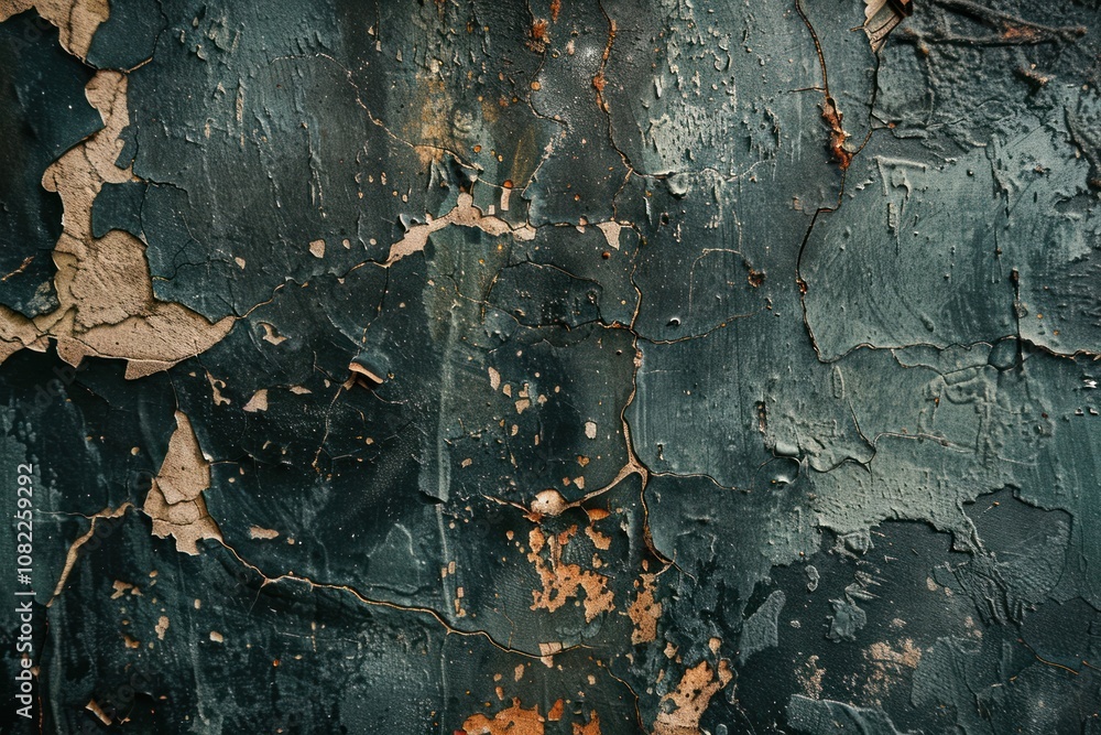 Obraz premium grunge and distressed textures featuring weathered surfaces, peeling paint, rust, and cracks