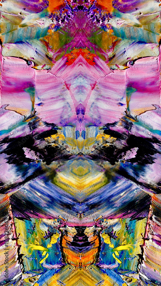 Fototapeta premium Abstract art background . Hand painting artwork on canvas .