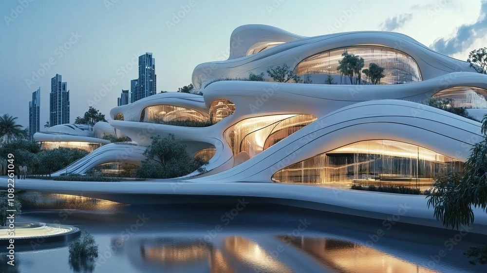Futuristic Architecture by the Water Futuristic Architecture by the Water