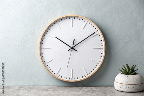 Wallpaper Mural Round wall clock Torontodigital.ca