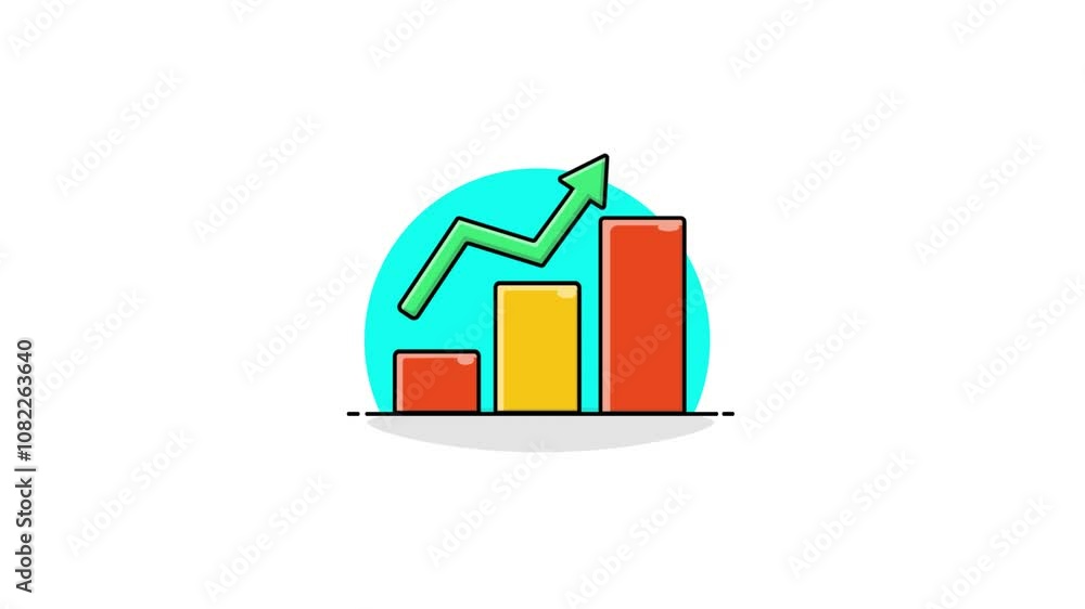 4k Business Growth Graph Concept Animation Video 4k Business Growth Graph Concept Animation Video