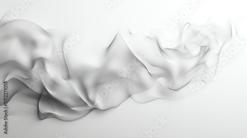 Abstract black and white flowing lines. photo