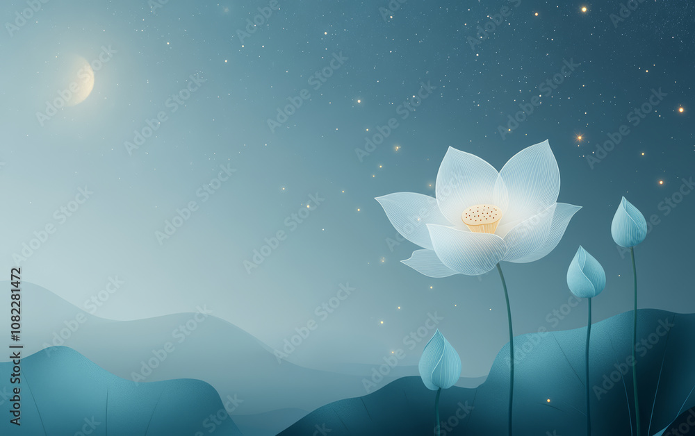 Fresh lotus theme art background
Fresh lotus theme art background