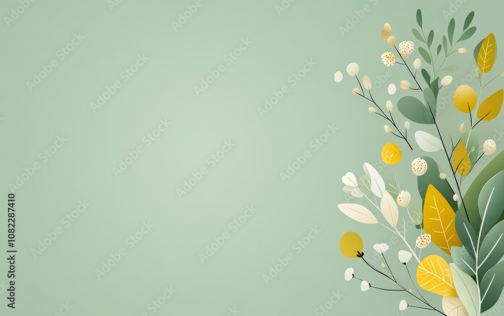 Naklejka premium Vintage floral texture art background 