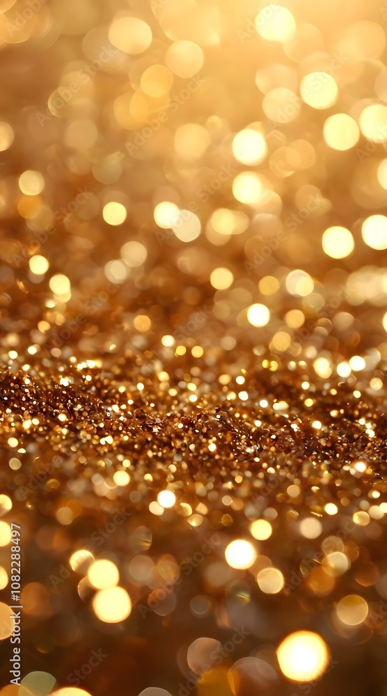 Golden bokeh blur background with soft shimmering lights Golden bokeh blur background with soft shimmering lights