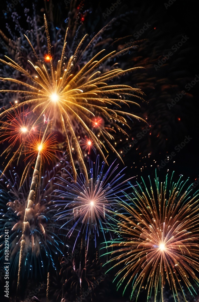 fireworks in the night sky fireworks in the night sky