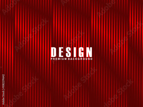 Geometric red abstract background. Triangle shapes with lines stripe and light composition. Modern design.