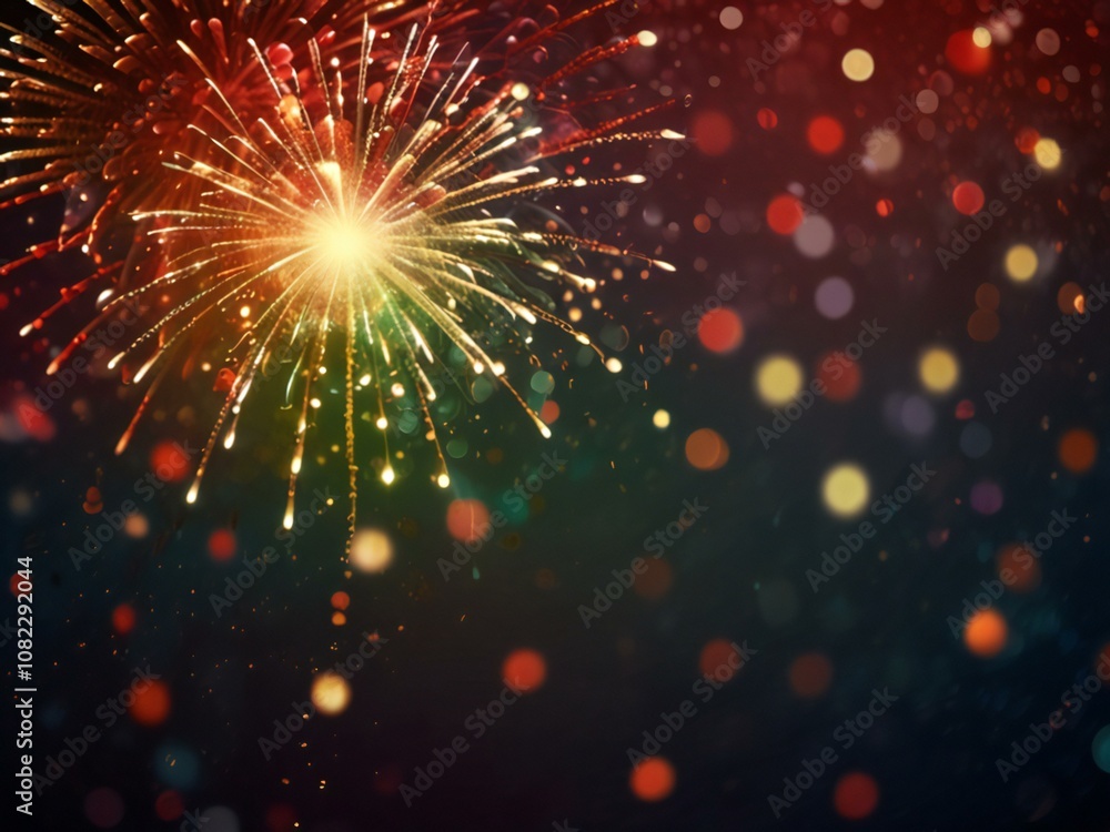 Obraz premium fireworks on the night sky