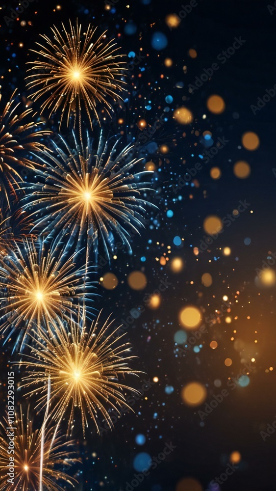 Obraz premium fireworks on the night sky