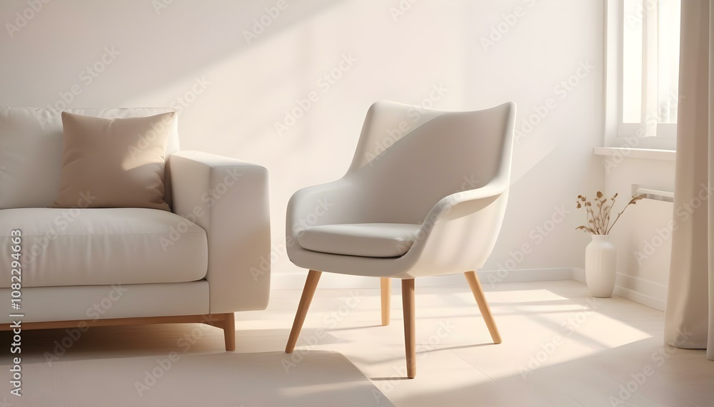white chair in a room