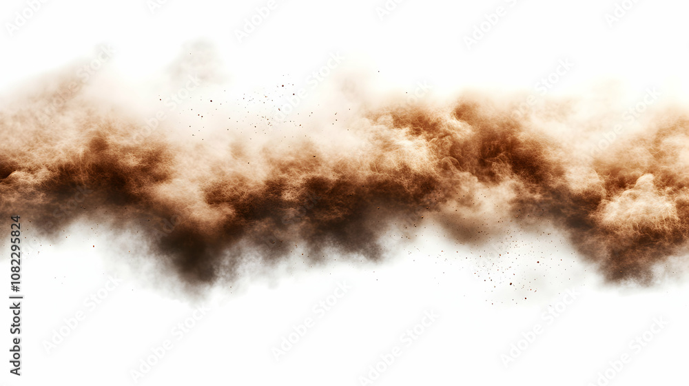 Brown Dust Cloud Explosion Abstract Background Image Brown Dust Cloud Explosion Abstract Background Image