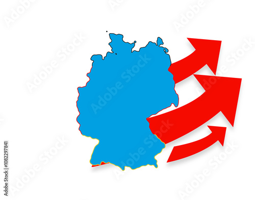 shape of the map of Germany...