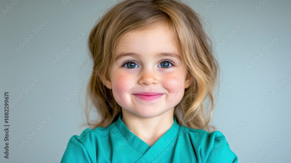 Little Girl Smiling and Looking at the Camera Little Girl Smiling and Looking at the Camera