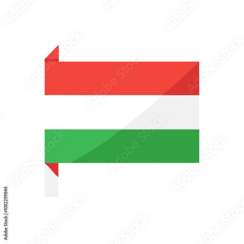 Hungary flag with red, white, and green Free Download Hungary flag with red, white, and green - GFXLoad
