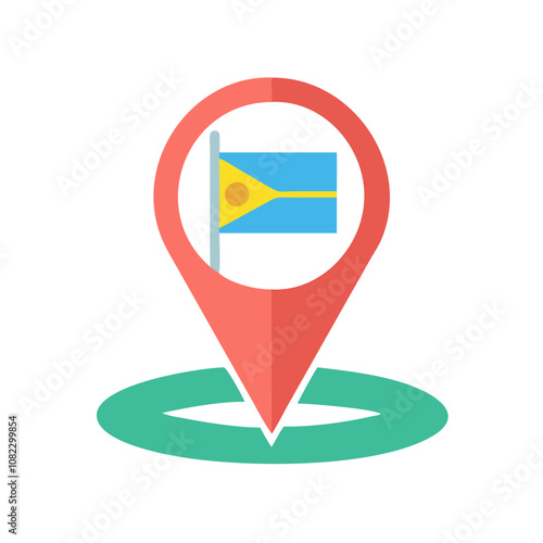 Seychelles flag on map marker Free Download Seychelles flag on map marker - GFXLoad