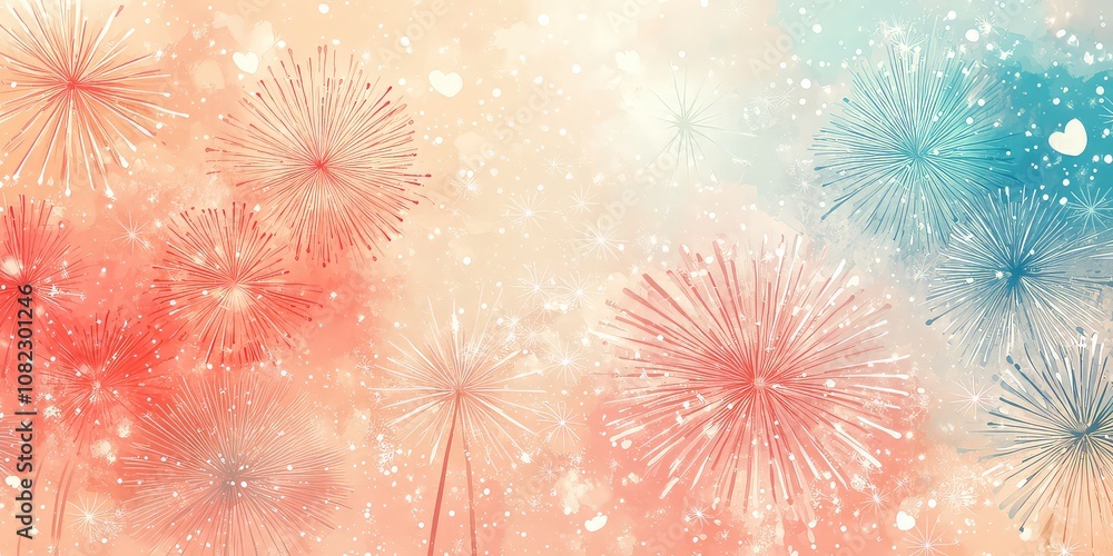 New year firework celebration background New year firework celebration background