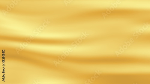 Gold gradient texture wavy background with golden color material waving effected design background