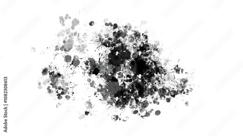 splash on white background video splash on white background video
