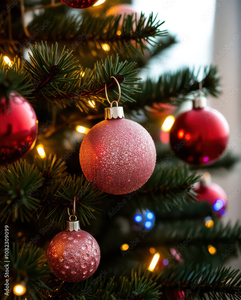 christmas tree with balls christmas tree with balls