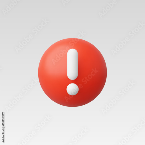 3d Realistic Cross checkmark sign vector illustration