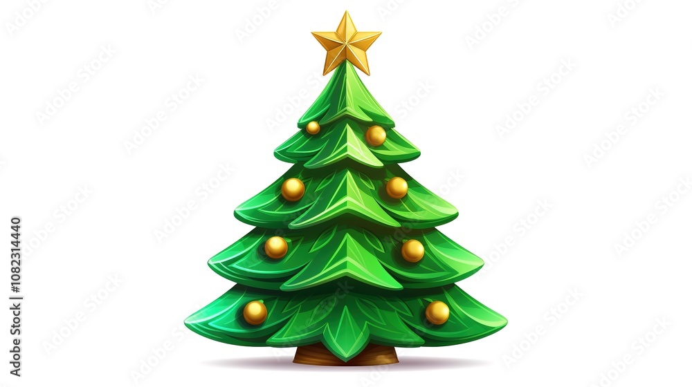 Cartoon illustration of celebration of Christmas,generated with AI. Cartoon illustration of celebration of Christmas,generated with AI.
