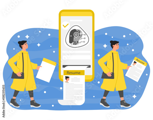 Neural network OpenAI Bot People Resume Candidate