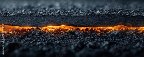 Wallpaper Mural Exploring glowing underground layers geothermal energy systems natural environment close-up view renewable energy concept Torontodigital.ca