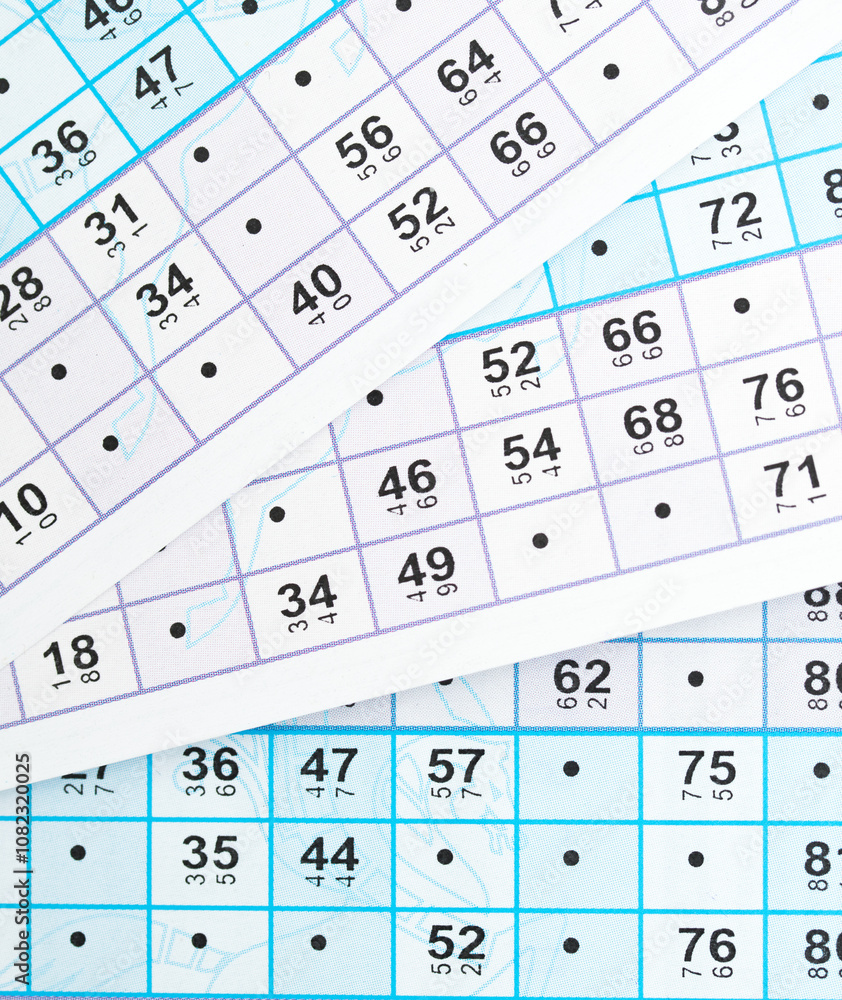 lotto tickets with numbers background lotto tickets with numbers background