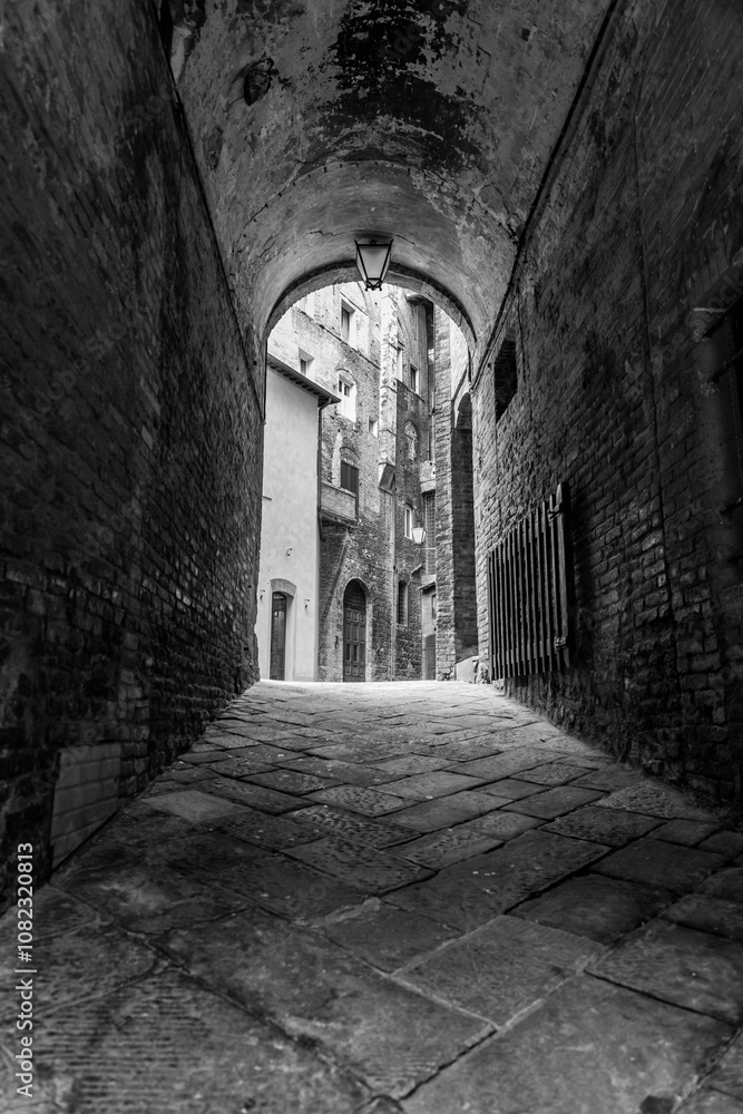 Fototapeta premium Generic architecture and street view in Siena, Tuscany, Italy