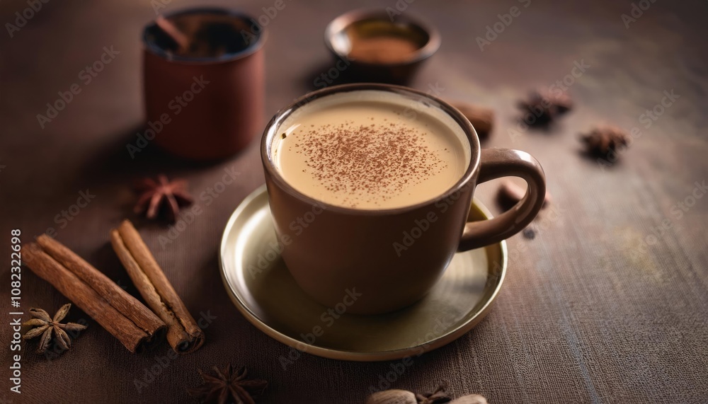 Warm Spiced Chai Latte - A Cozy Winter Drink Warm Spiced Chai Latte - A Cozy Winter Drink