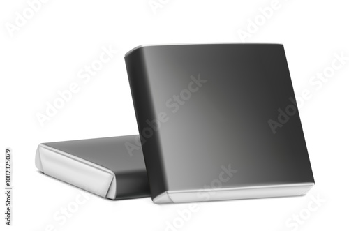 Branded chocolate squares, Neapolitan mockup for promoting business, special occasions. Vector illustration isolated on white background. Easy to use for presentation your logo, design. EPS10.