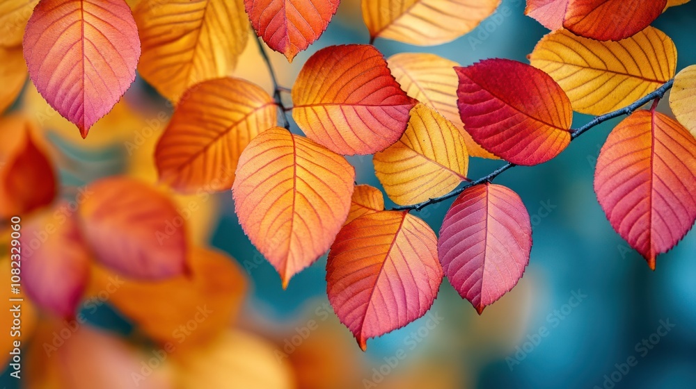 Autumn Leaves in Vibrant Hues Autumn Leaves in Vibrant Hues