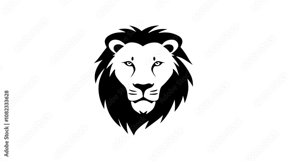 lion head simple shape silhouette vector illustration lion head simple shape silhouette vector illustration