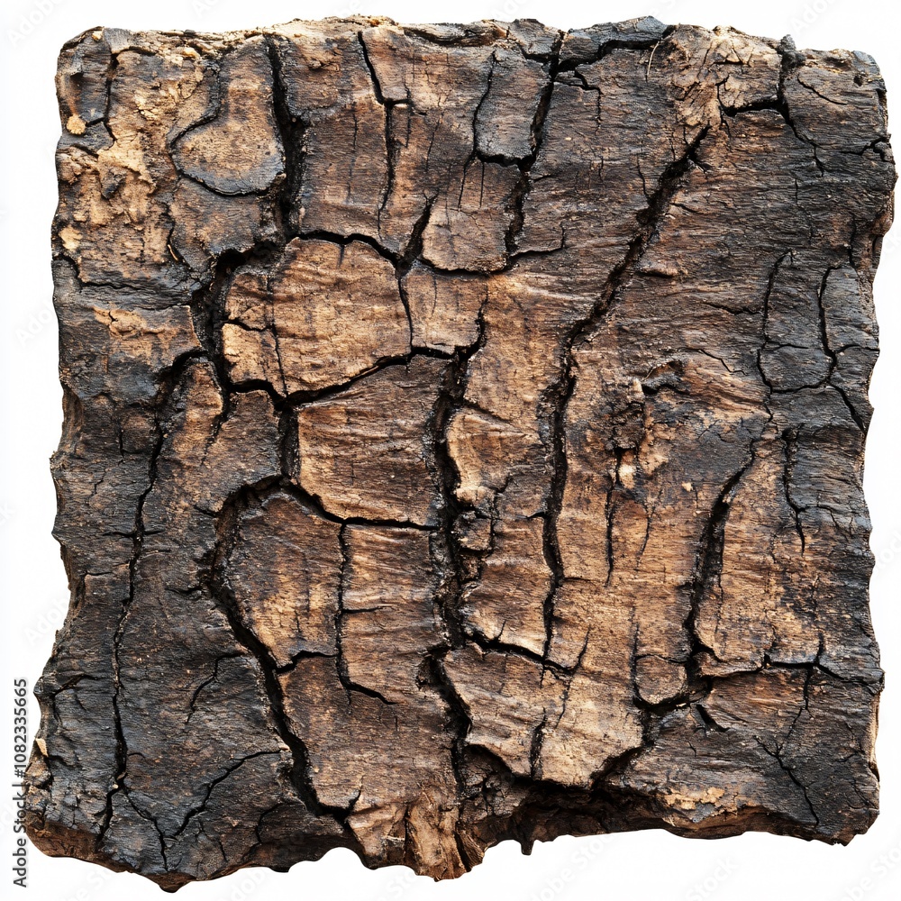 Textured Tree Bark in Deep Brown Tones with Rough Surface, Visible Lines, and Natural Patterns Textured Tree Bark in Deep Brown Tones with Rough Surface, Visible Lines, and Natural Patterns