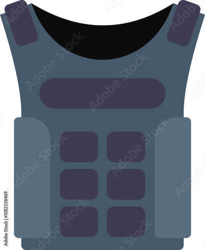 Bulletproof vest providing safety and security to police officers and military personnel