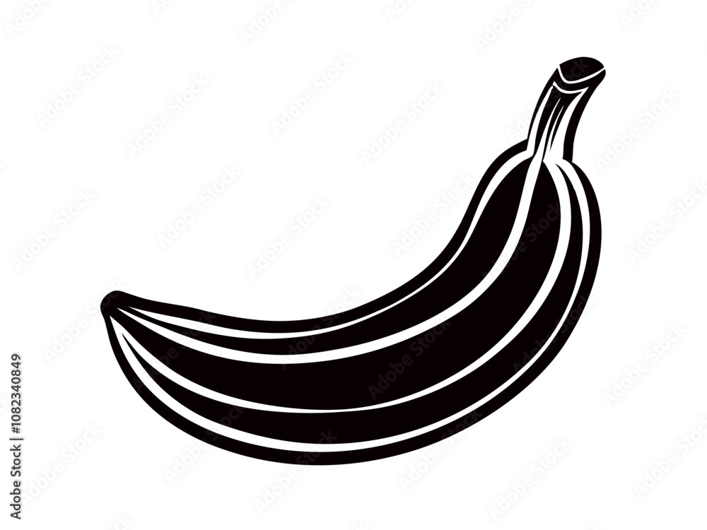 Creative fruit line art design vector silhouette with a white background