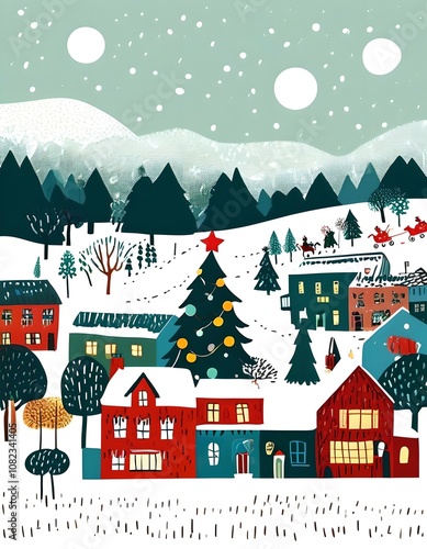 Wallpaper Mural christmas time Torontodigital.ca