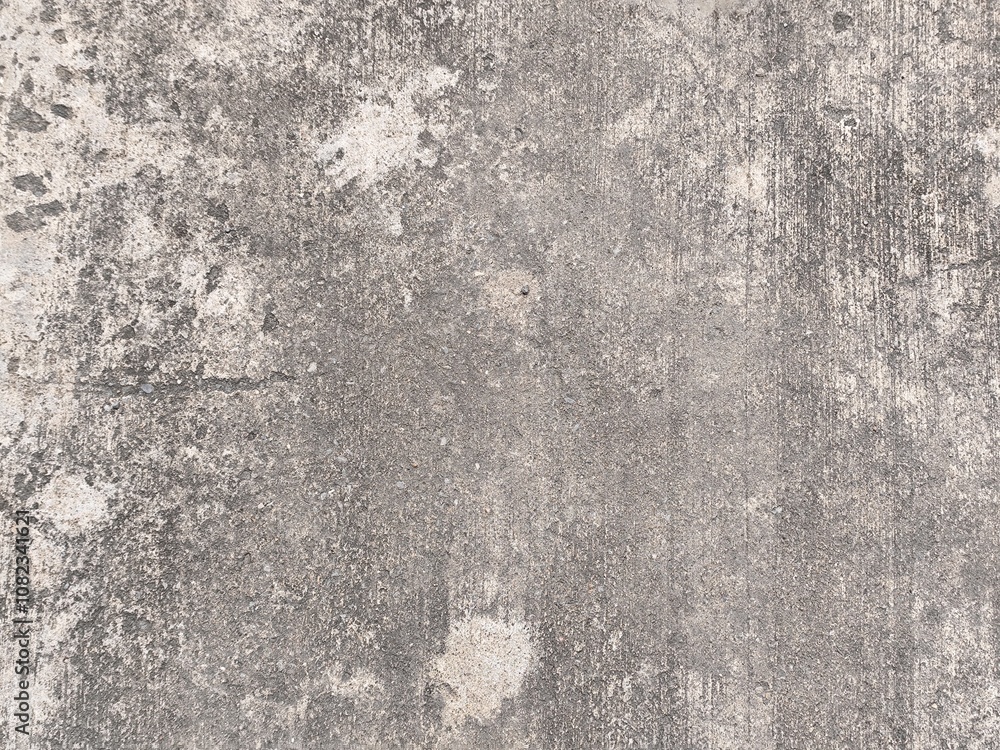 Fototapeta premium Rough gray concrete wall background with aged textured surface