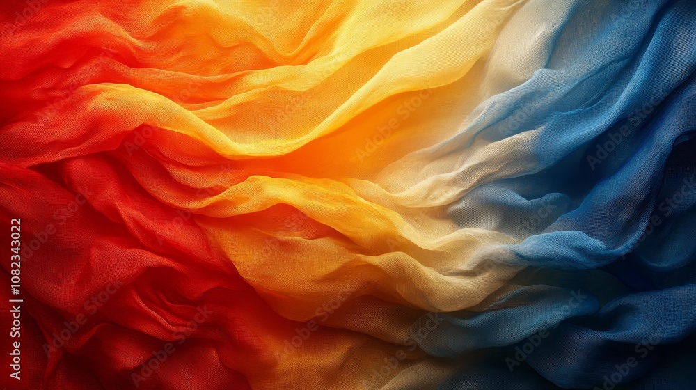 Obraz premium Colorful Fabric-like Abstract Background. Generative AI