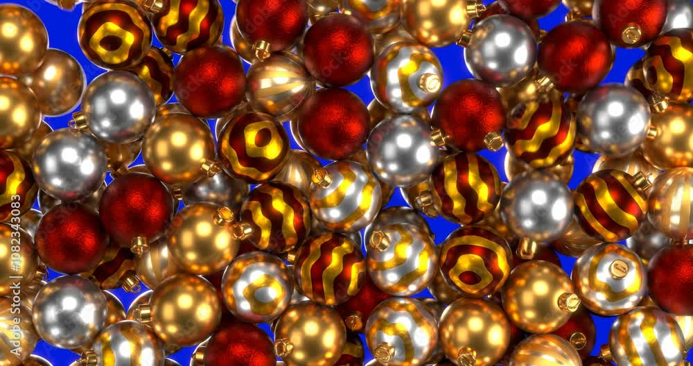 Christmas transition with balls Christmas transition with balls