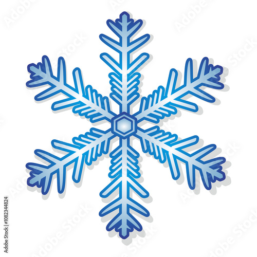 decorative snowflake sticker