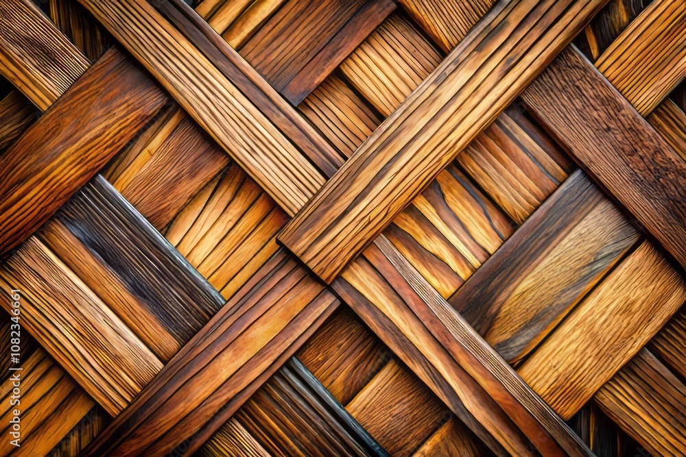 Intricate Macro Photography of a Criss-Cross Pattern of Wooden Planks Showcasing Natural Textures and Tones for Creative Backgrounds and Design Elements Intricate Macro Photography of a Criss-Cross Pattern of Wooden Planks Showcasing Natural Textures and Tones for Creative Backgrounds and Design Elements
