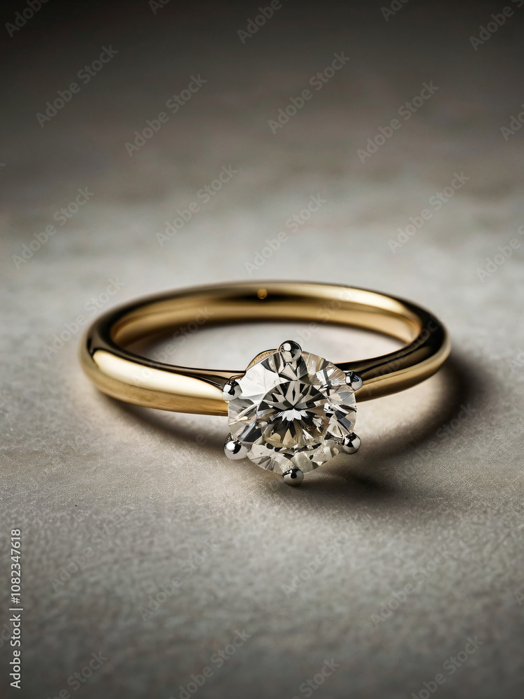 Wedding ring featuring a flawless diamond. Wedding ring featuring a flawless diamond.