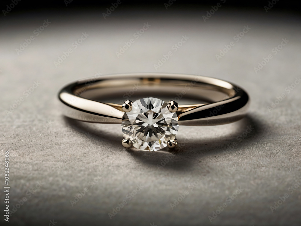 Wedding ring featuring a flawless diamond. Wedding ring featuring a flawless diamond.