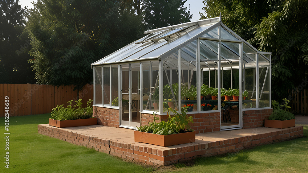 Fototapeta premium greenhouse with plants