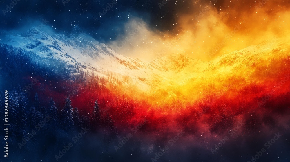 Fototapeta premium Waving Flag of Andorra. Generative AI