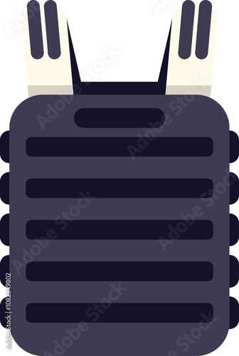 Bulletproof vest offering safety and security with its sturdy straps