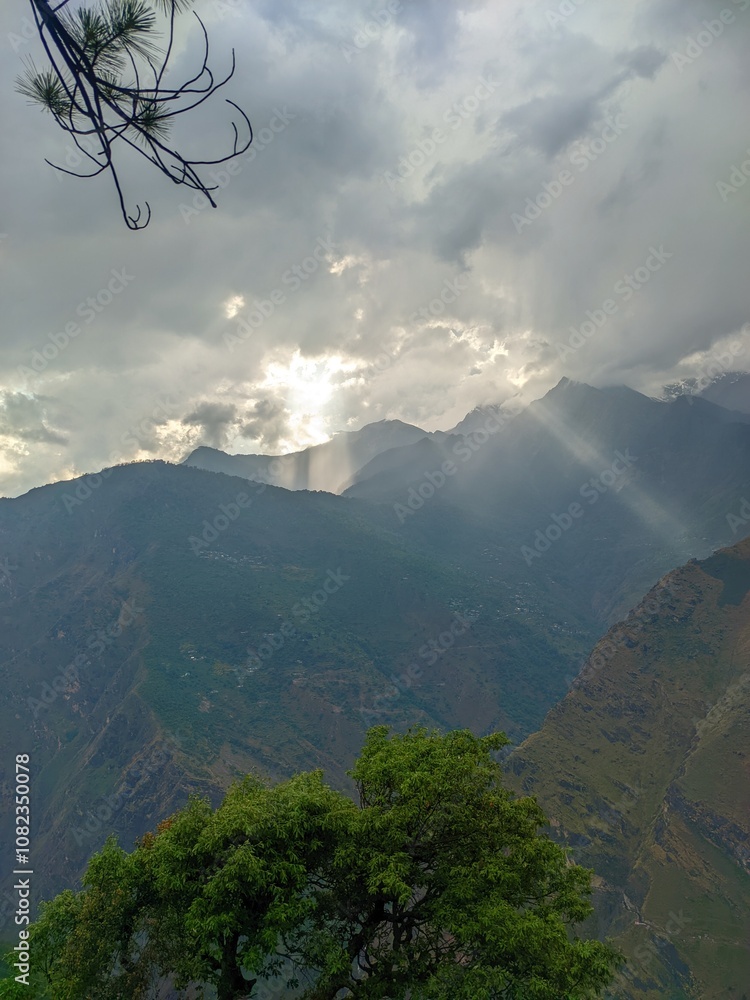 Fototapeta premium clouds over the mountains