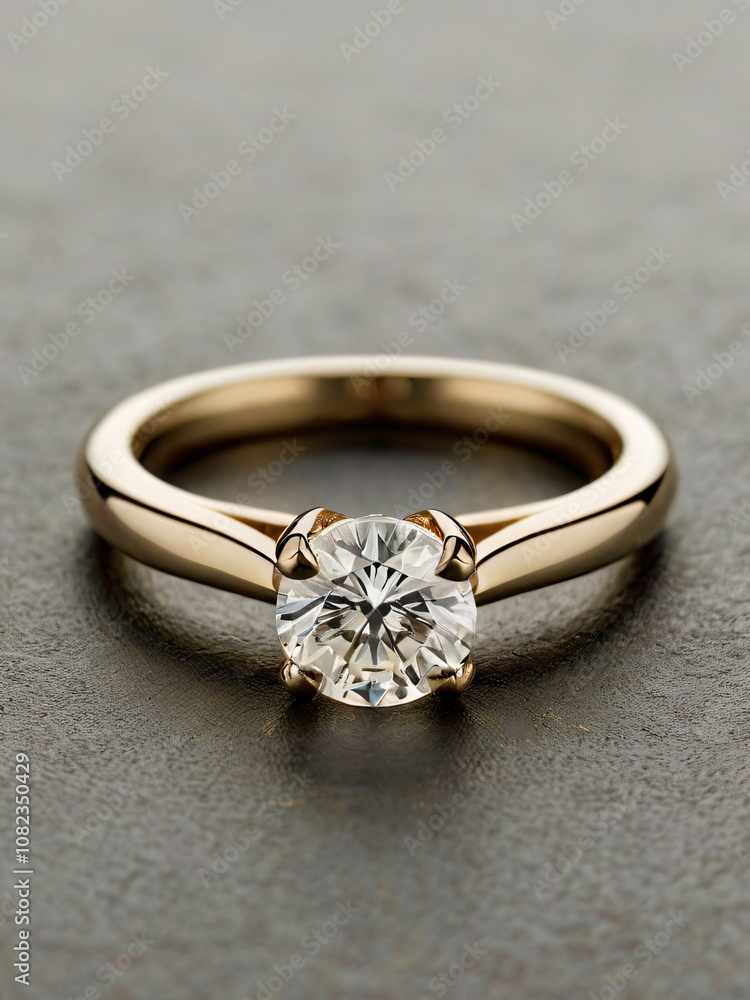 Wedding ring adorned with a dazzling diamond. Wedding ring adorned with a dazzling diamond.